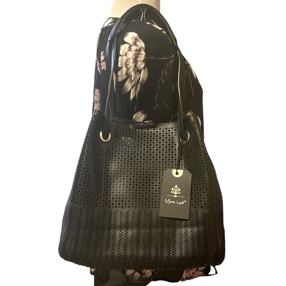 Moda Luxe Handbags - Moda Luxe black purse with smaller purse inside, new, crossbody and shoulder bag
